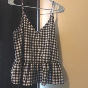 SHEIN peplum tank. Size large. Super cute.